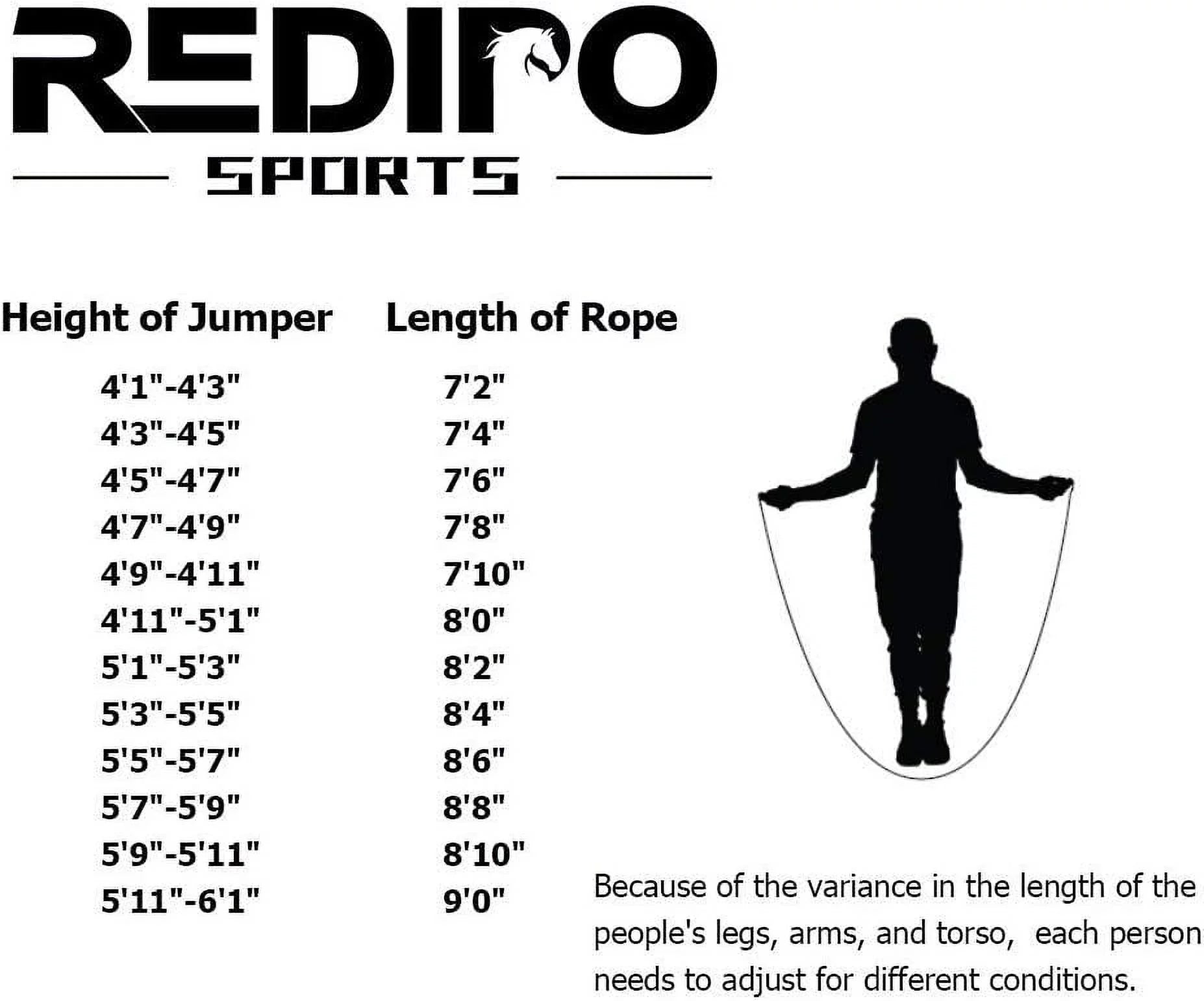 Redipo Premium Weighted Jump Rope - 1lb