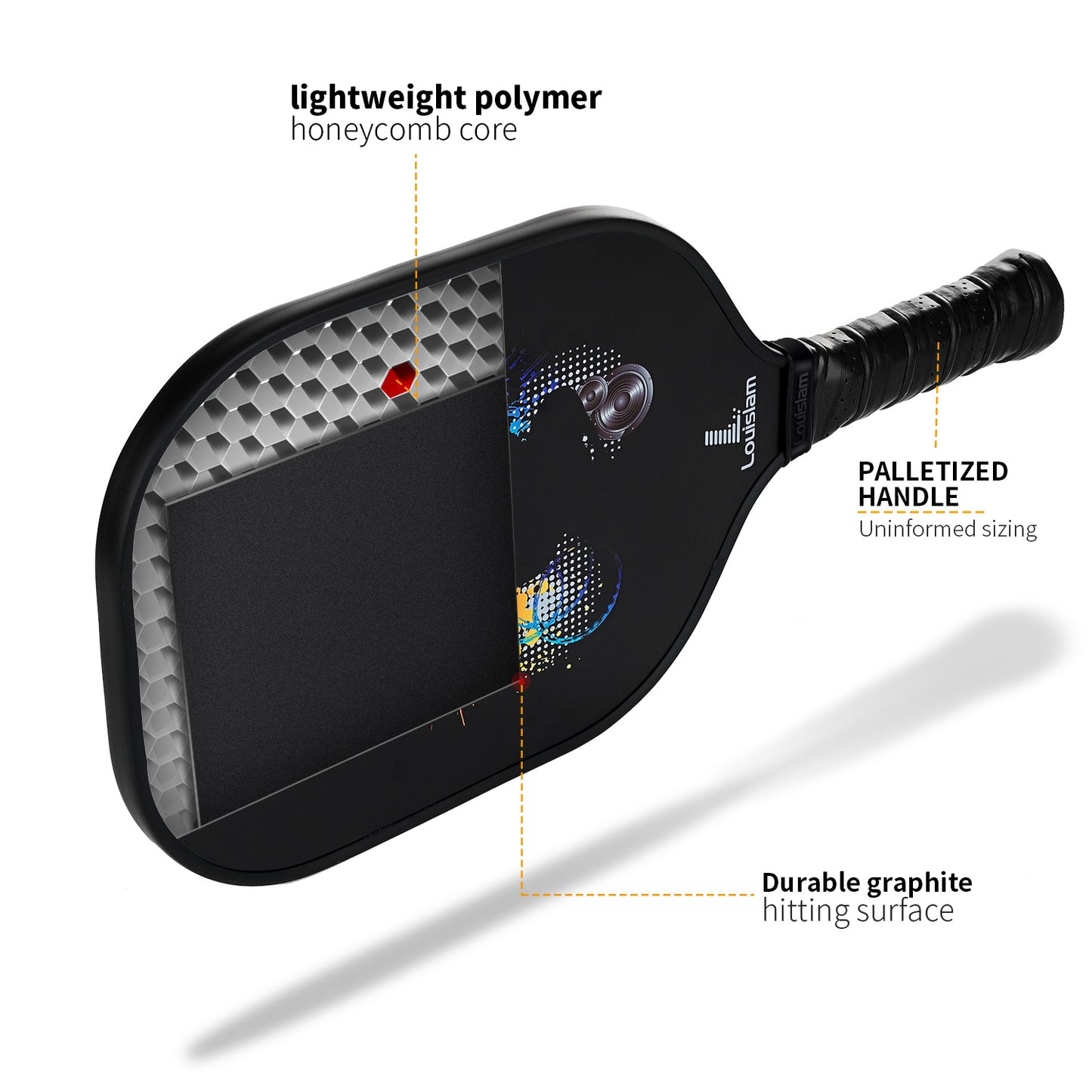 Louisslam Carbon Pro Pickleball Paddle - USAPA Approved