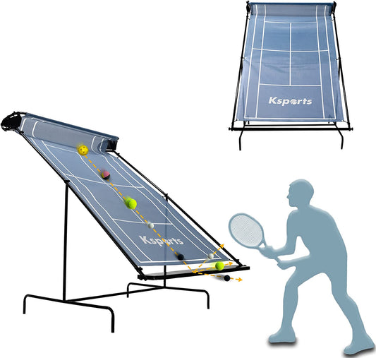 Ksports Tennis Rebounder Net - Rebound Wall for Racquet Sports - for Pickleball Paddle Squash Racquetball Table Tennis -Portable Backboard for Indoor & Outdoor Training with Carry Bag