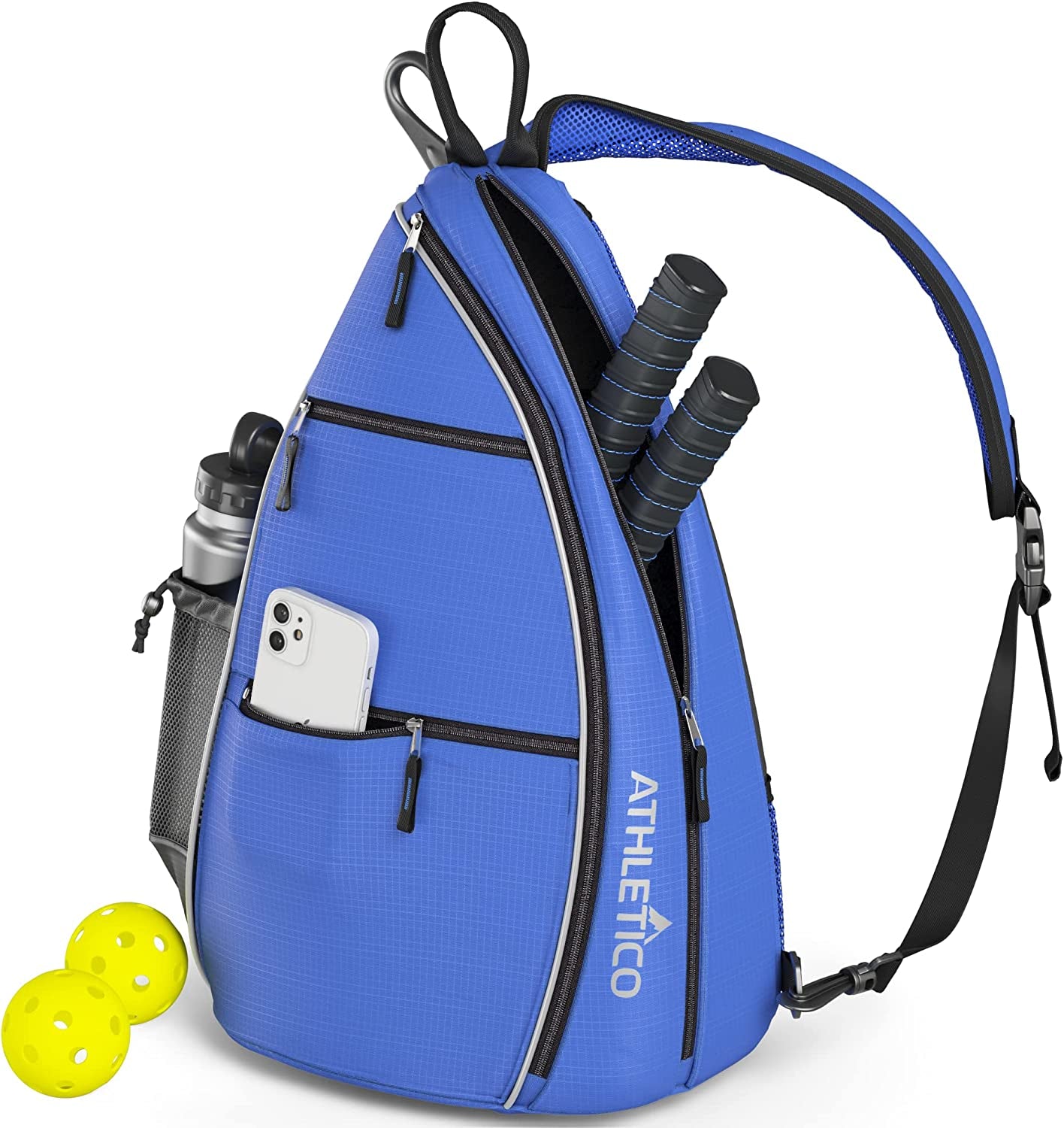 Sling Bag - Crossbody Backpack for Pickleball, Tennis, Racketball, and Travel for Men and Women