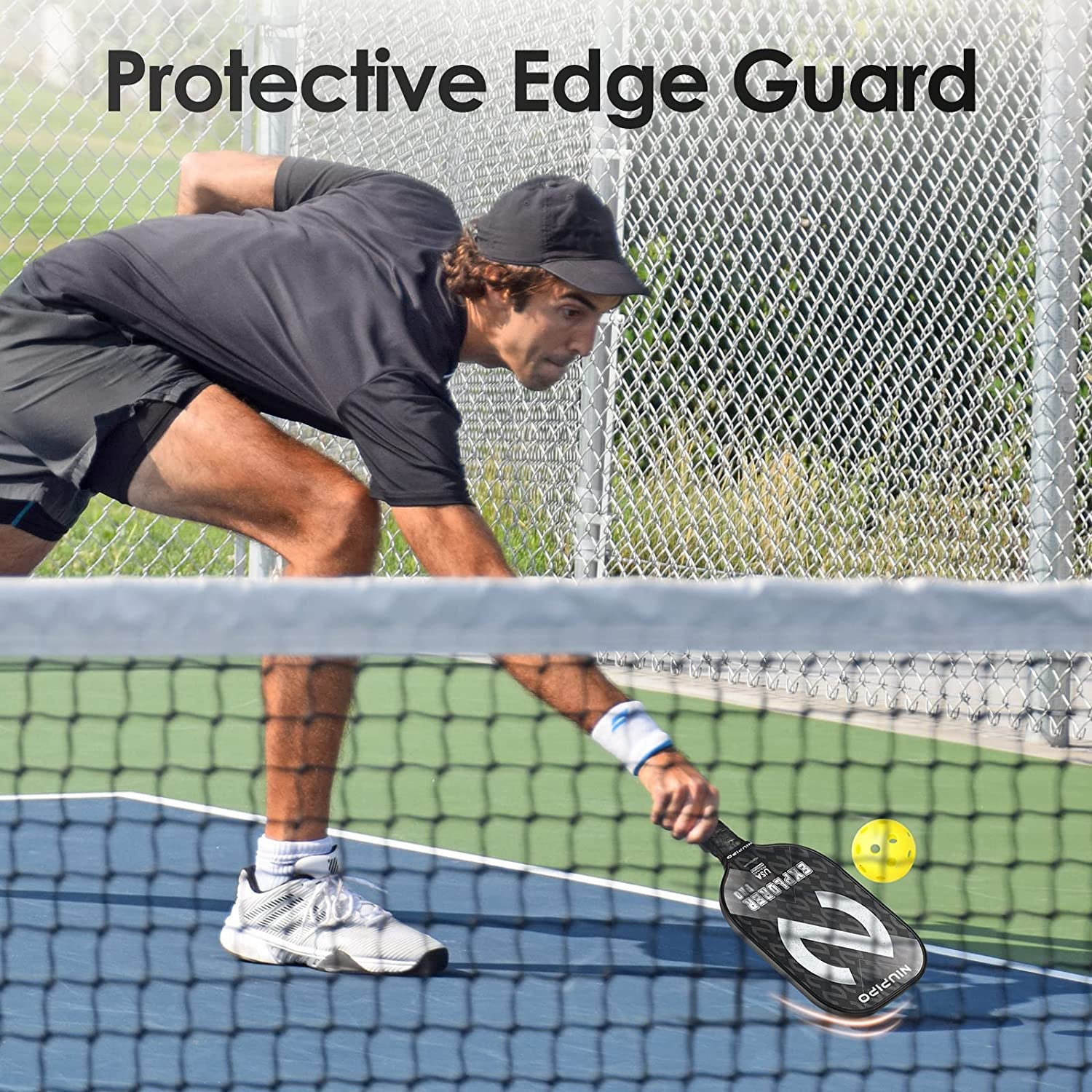 Pickleball Paddle, USAPA Approved Pro Graphite Pickleball Paddle/Paddles Set, Polypropylene Honeycomb Core, Cushion 4.72In Grip, Portable Bag/Paddle Cover, Lightweight Pickleball Racket