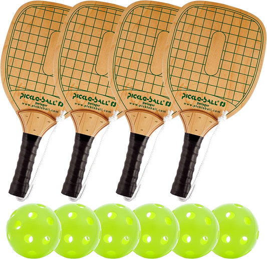 , Inc. Swinger Pickleball Paddle and Bundle Options - Quality Durable Wood Racquet and Sets