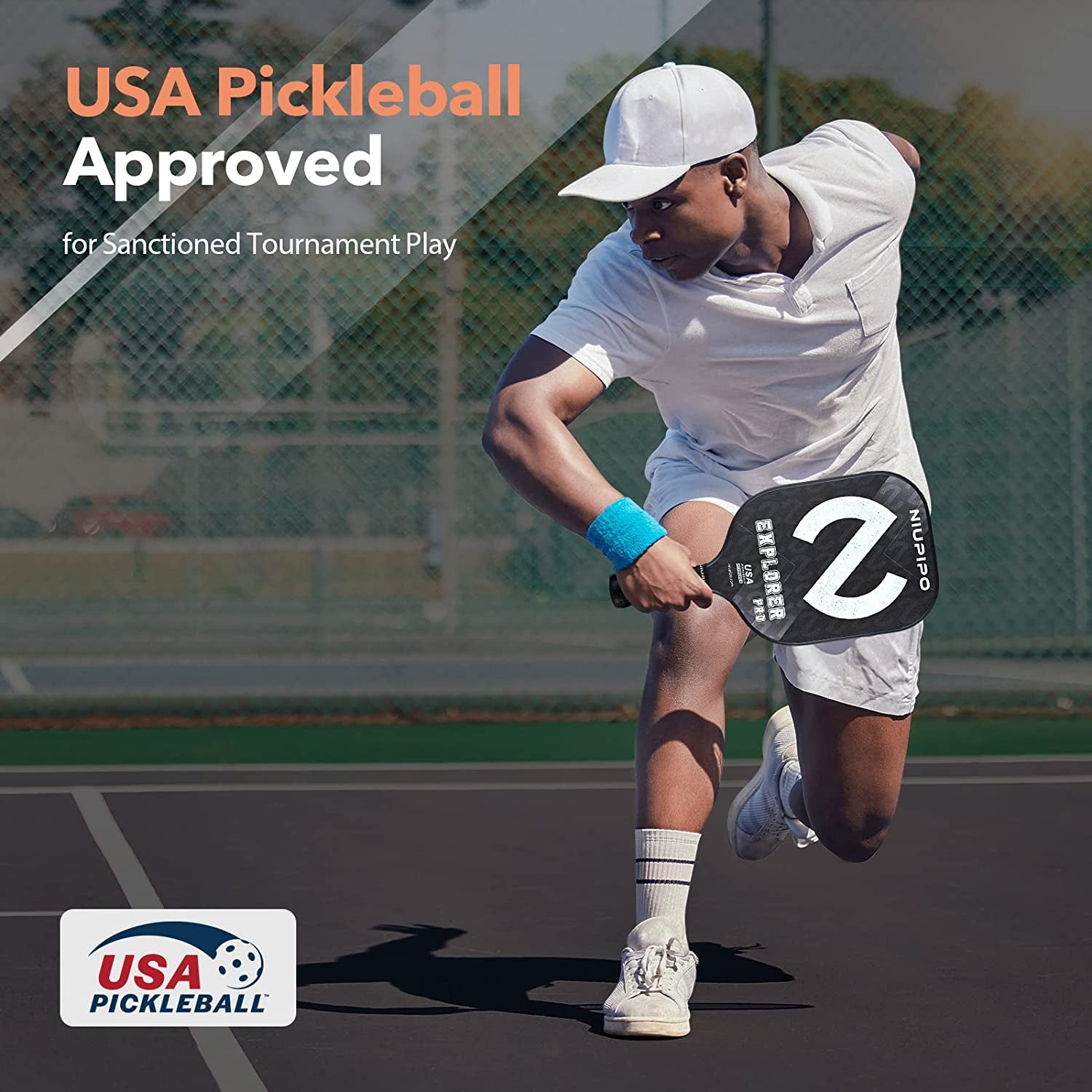 Pickleball Paddle, USAPA Approved Pro Graphite Pickleball Paddle/Paddles Set, Polypropylene Honeycomb Core, Cushion 4.72In Grip, Portable Bag/Paddle Cover, Lightweight Pickleball Racket