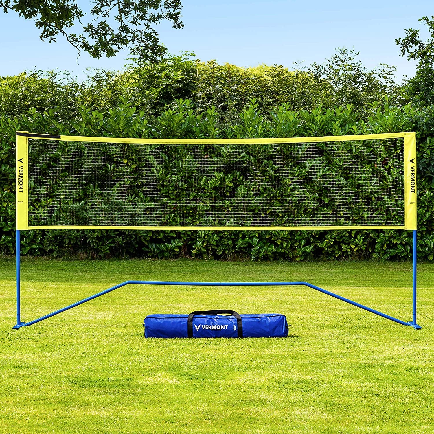 Vermont Procourt Combi Net | Net for Tennis, Badminton, Pickleball & Soccer-Tennis | Portable Badminton Set | Mini Tennis & Badminton Sets for Backyards